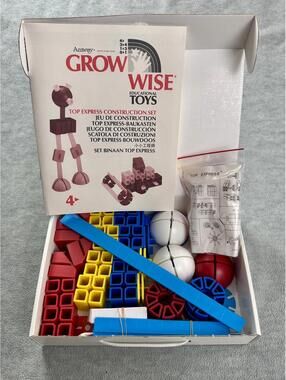 vintage‎ NIB amway grow wise construction set 68 pcs educational toy belgium